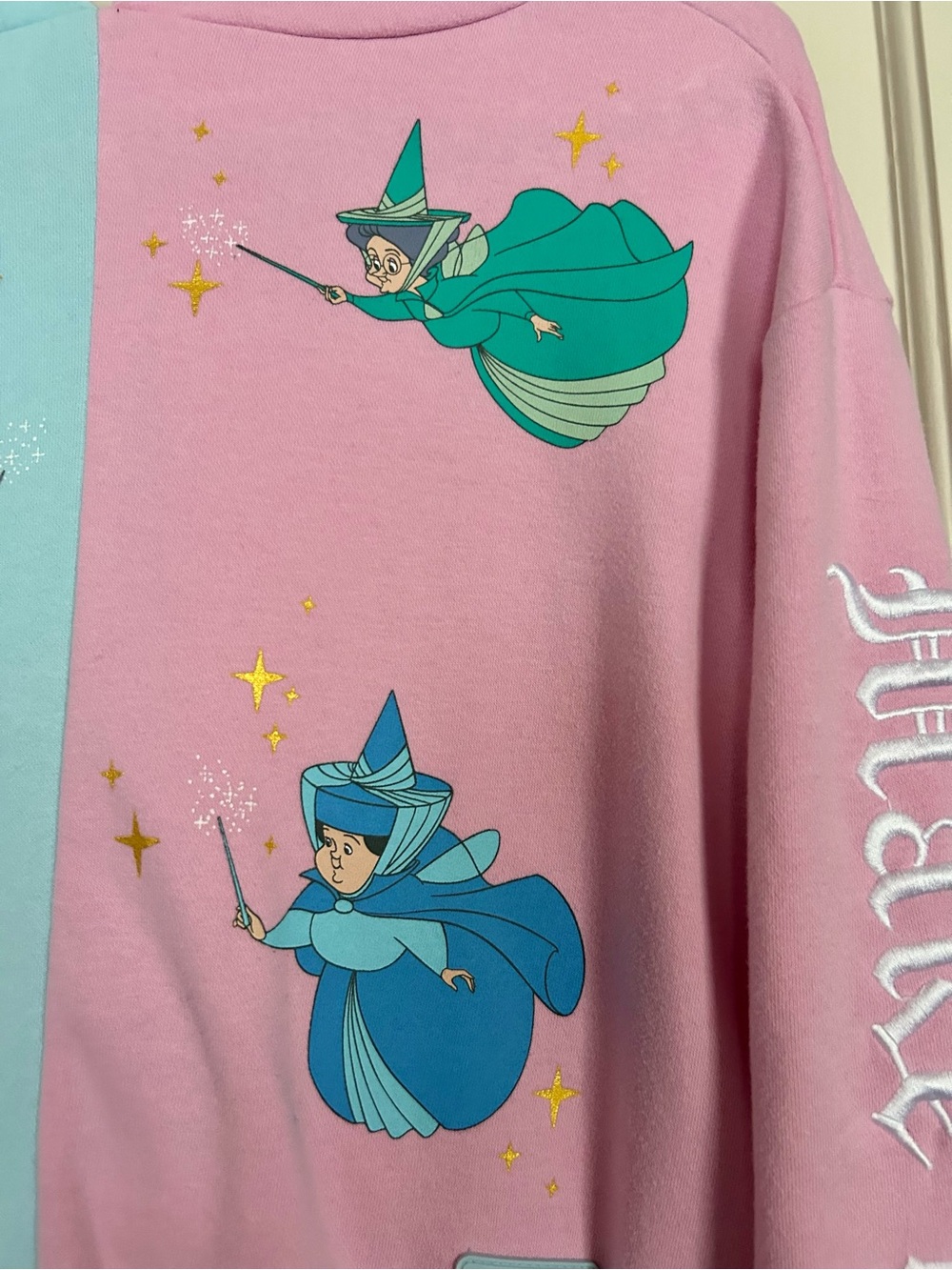 Loungefly & Disney Sleeping Beauty Dual-Tone Hoodie - Light Blue & Pink - Picture 6 of 10